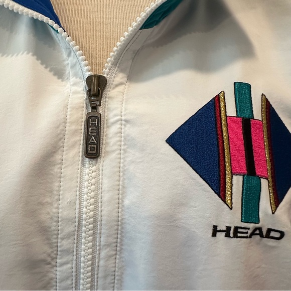 VINTAGE HEAD SKI JACKET 1980s 1990s WINDBREAKER COAT STREETWEAR - Picture 7 of 12